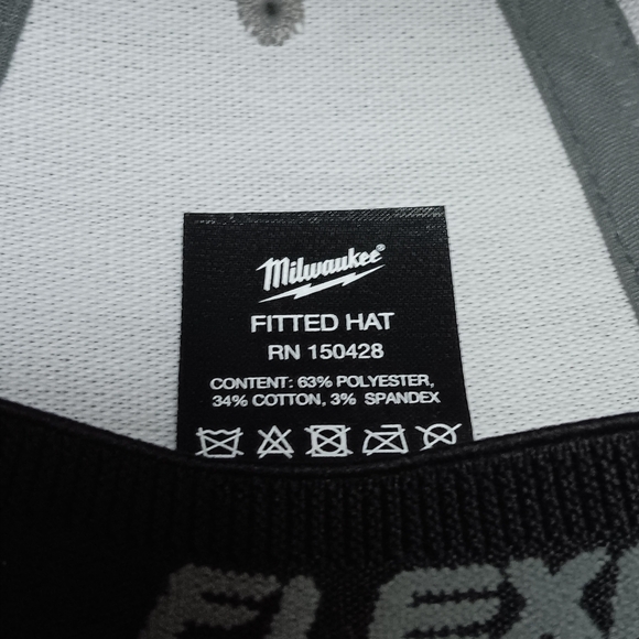 Milwaukee Tools Mens Large/XL Gray Fitted Hat Cap - Picture 9 of 13